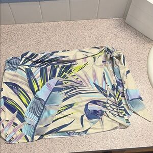 CALIA by Carrie Underwood Blue and Purple Sarong Swimwear